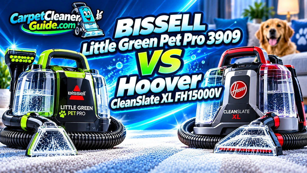BISSELL Little Green Pet Pro 3909 vs Hoover CleanSlate XL FH15000V