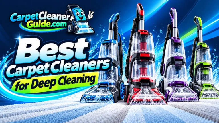 Best Carpet Cleaners for Deep Cleaning featured image with full-size deep-cleaning machines