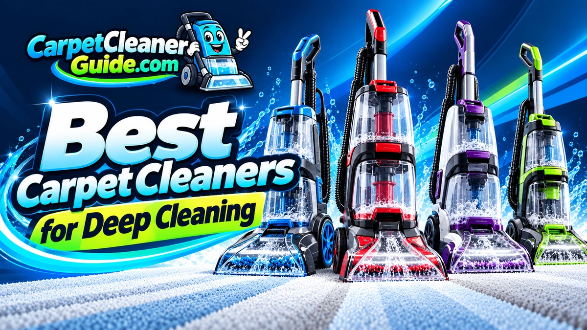Best Carpet Cleaners for Deep Cleaning featured image with full-size deep-cleaning machines