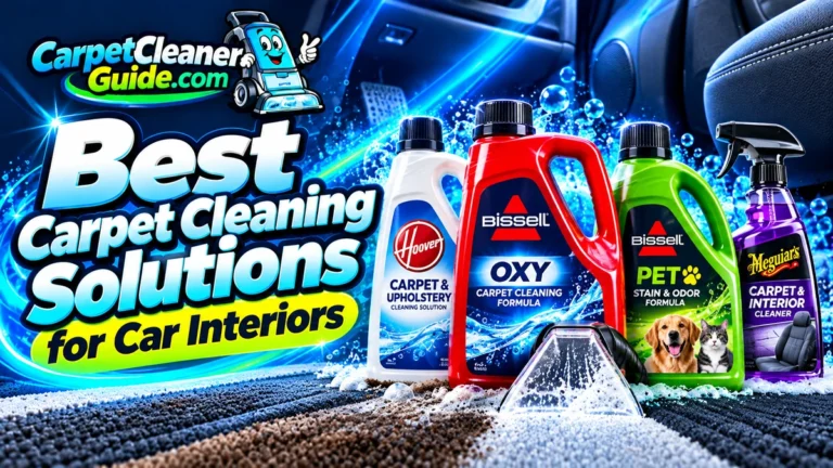 Best Carpet Cleaning Solutions for Car Interiors