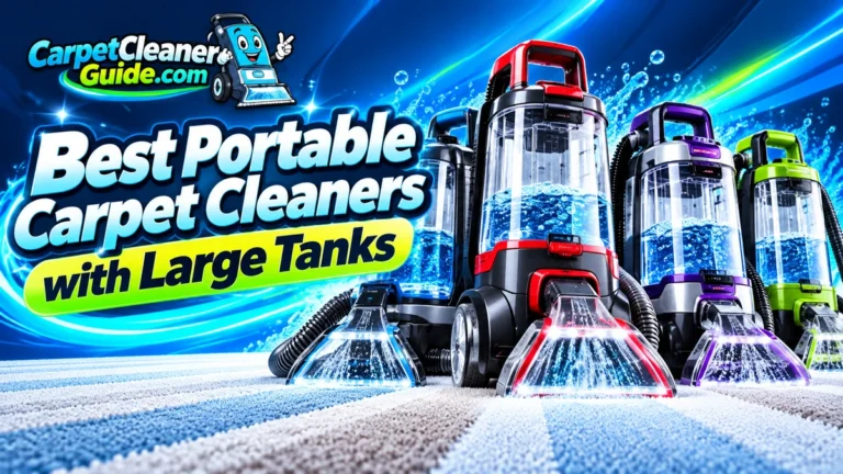 Best Portable Carpet Cleaners with Large Tanks