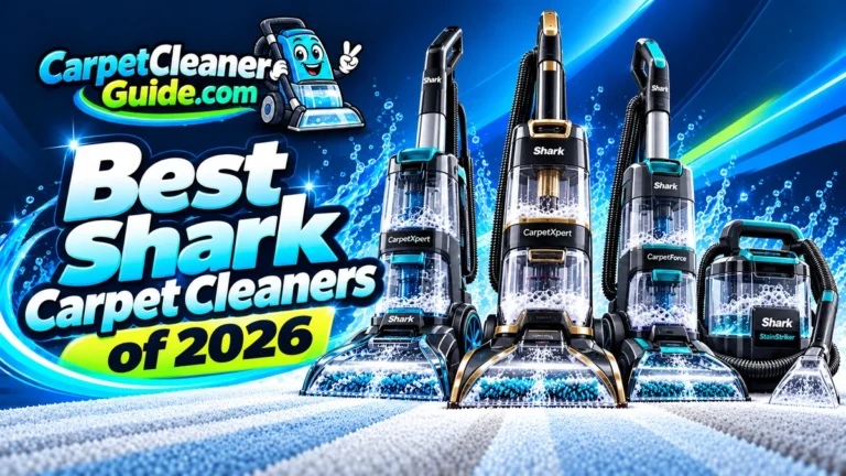 Best Shark Carpet Cleaners of 2026 featured image with Shark carpet cleaners