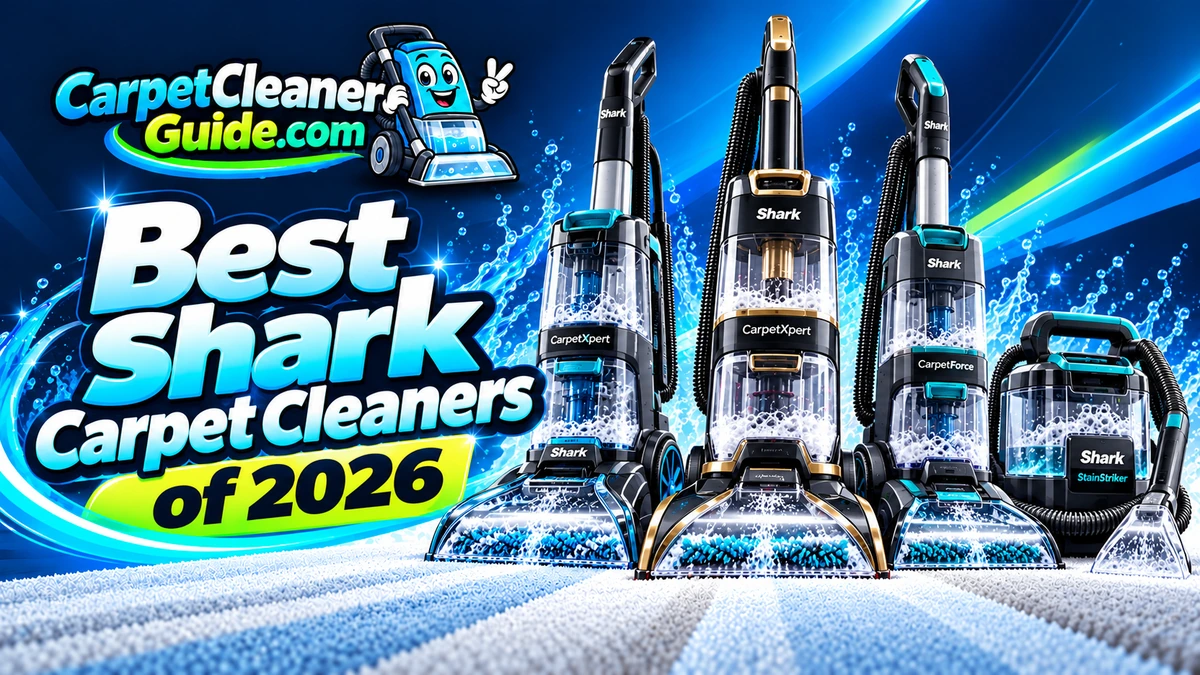 Best Shark Carpet Cleaners of 2026 featured image with Shark carpet cleaners