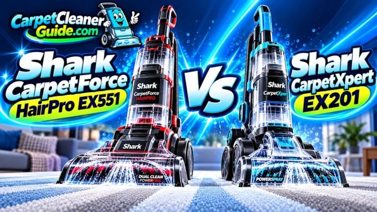 Shark CarpetForce HairPro EX551 vs CarpetXpert EX201